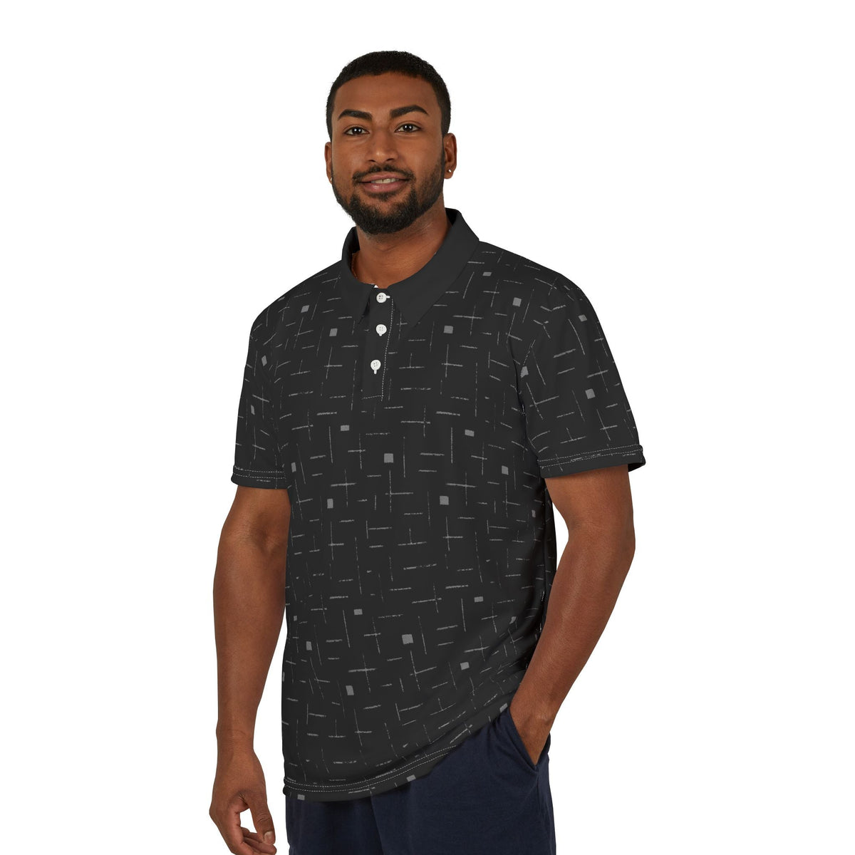 Line Art - Stylish Men’s Polo Shirt