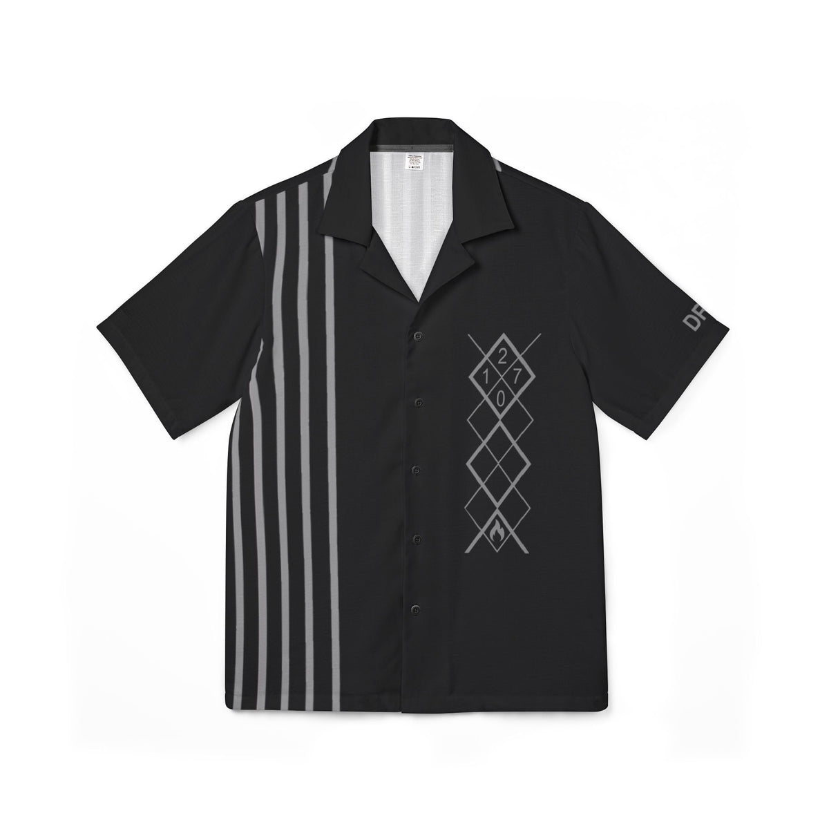 Black Flammable - Men's Camp Shirt