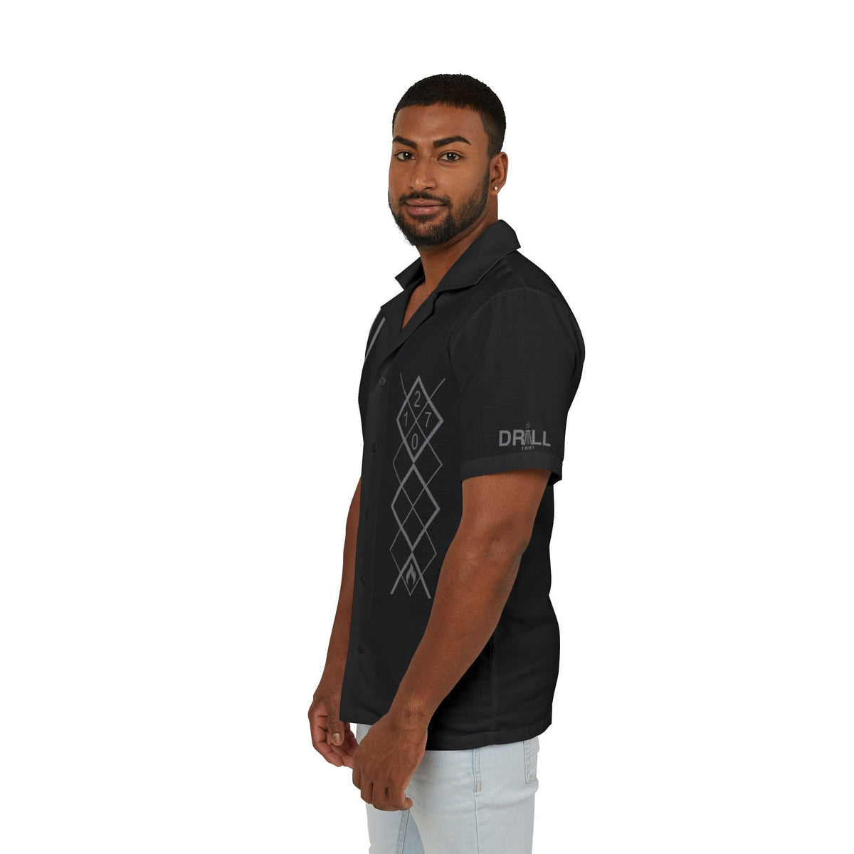 Black Flammable - Men's Camp Shirt