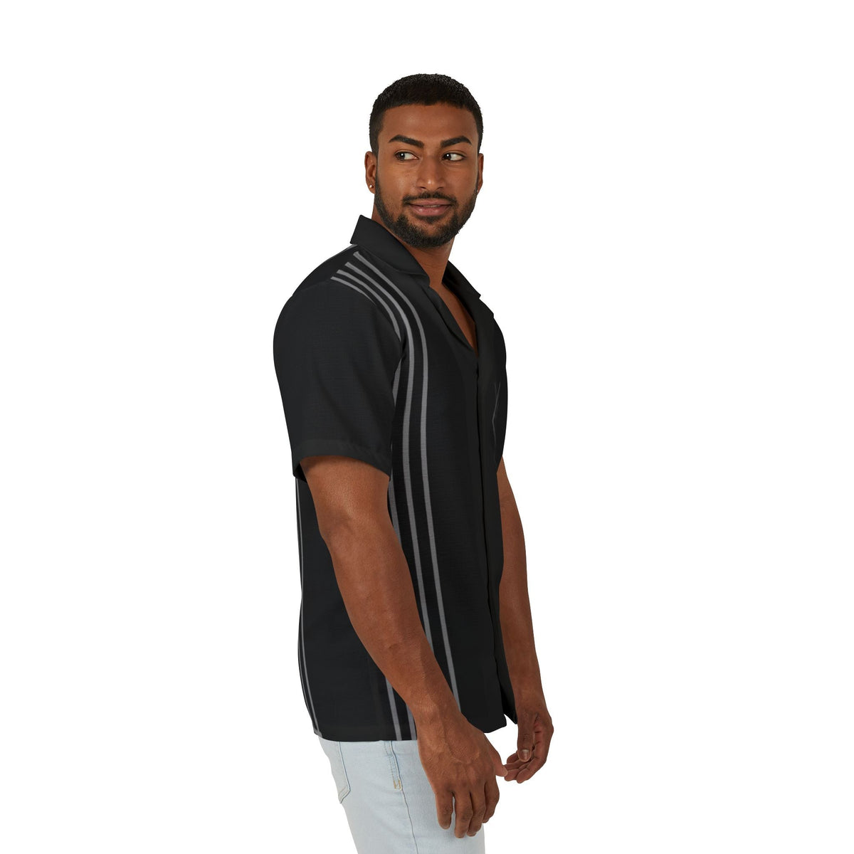 Black Flammable - Men's Camp Shirt