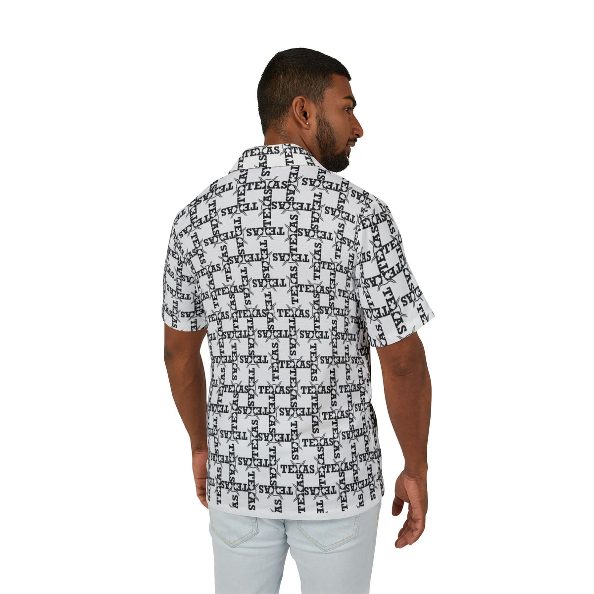 Texas Pattern - Men's Hawaiian Camp Shirt
